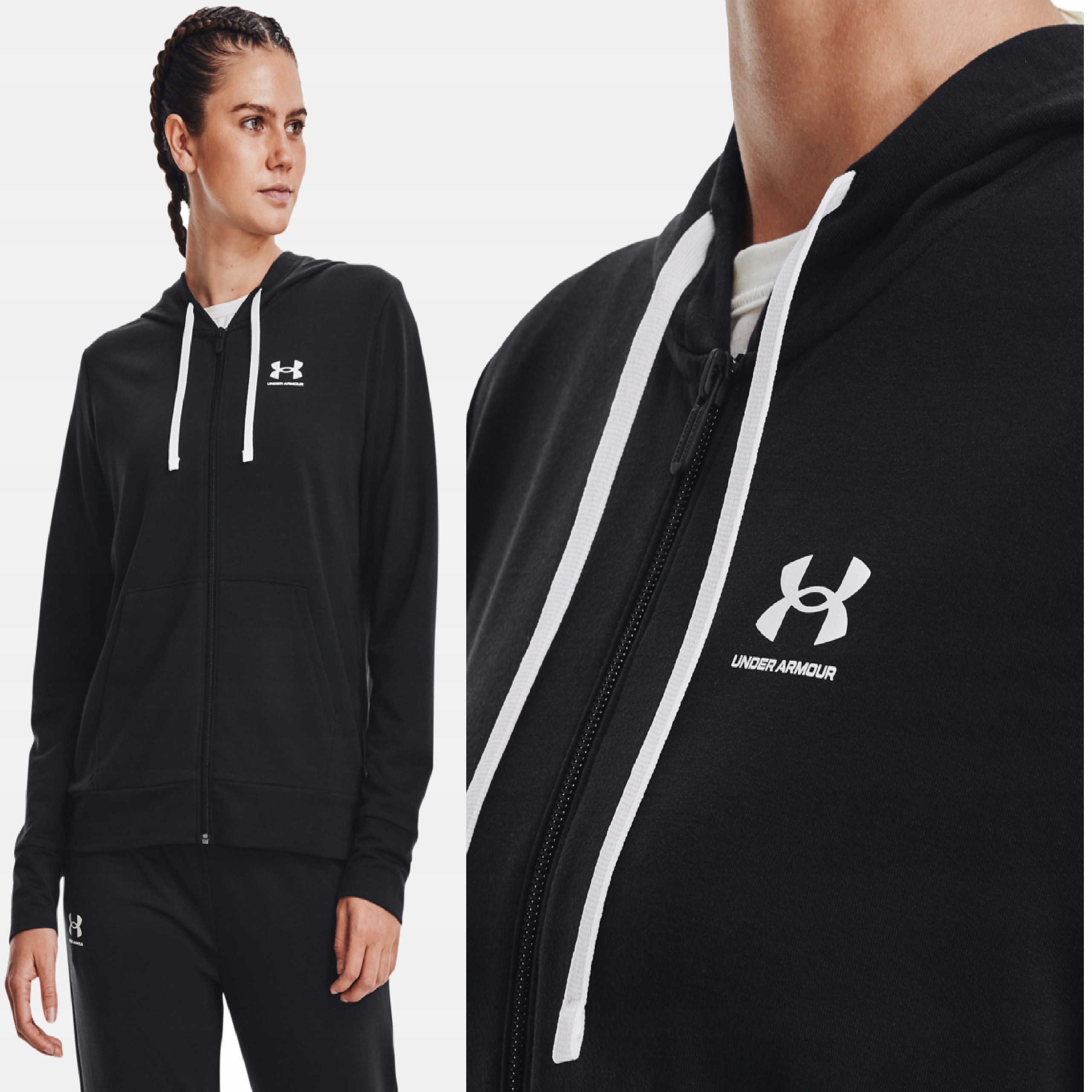 Mikina Under Armour Tréninková Sportovní Rozepínací S Kapucí