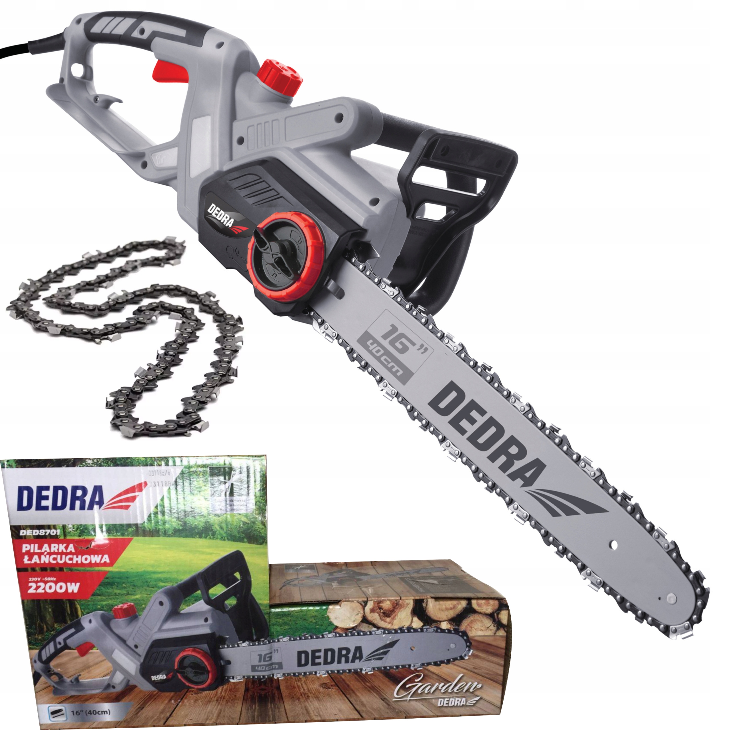 

Pilarka Łańcuchowa Elektryczna Dedra 2200W DED8701