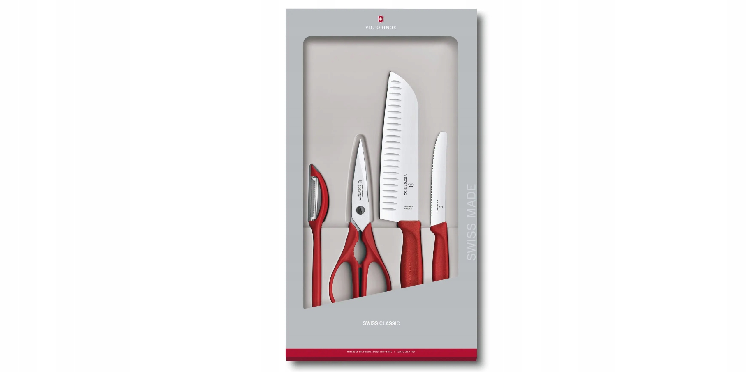 Victorinox kuchynský set, 4 kusy, červený 6.7131.4G