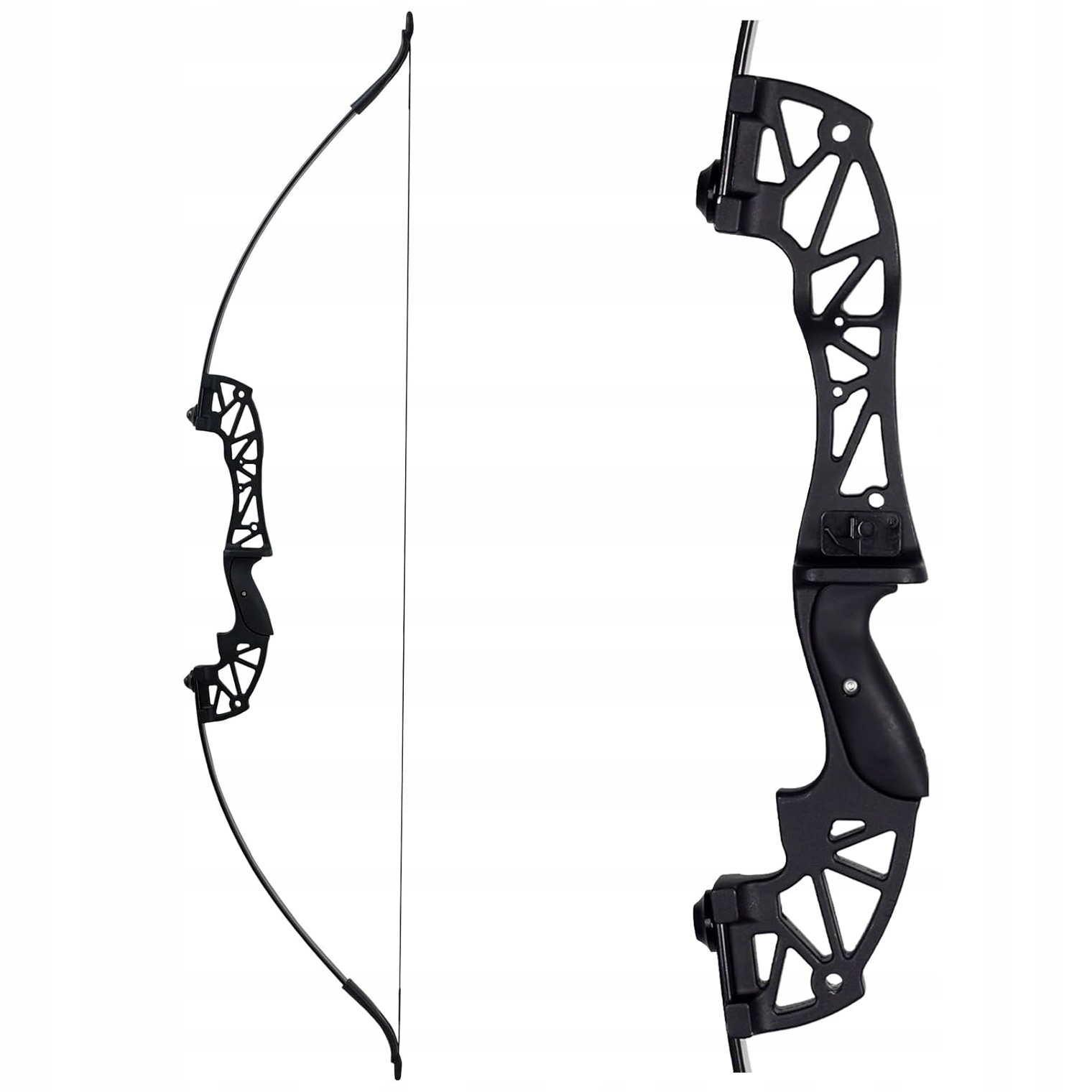 Łuk klasyczny refleksyjny myśliwski sportowy aluminiowy mocny 135 cm 40 lbs