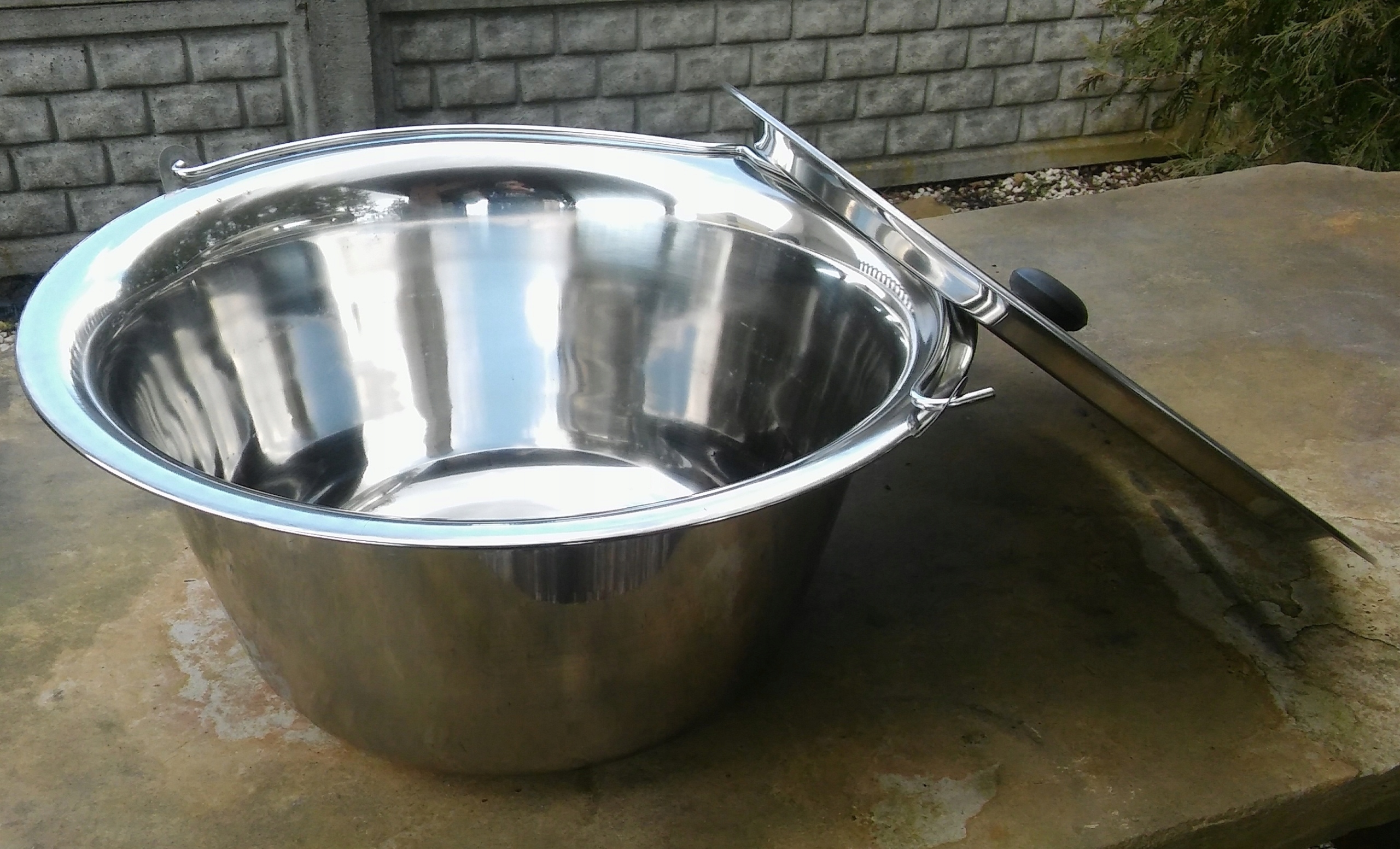 Kociołek wiszący inox 10 litrów stal nierdzewna Producent inny