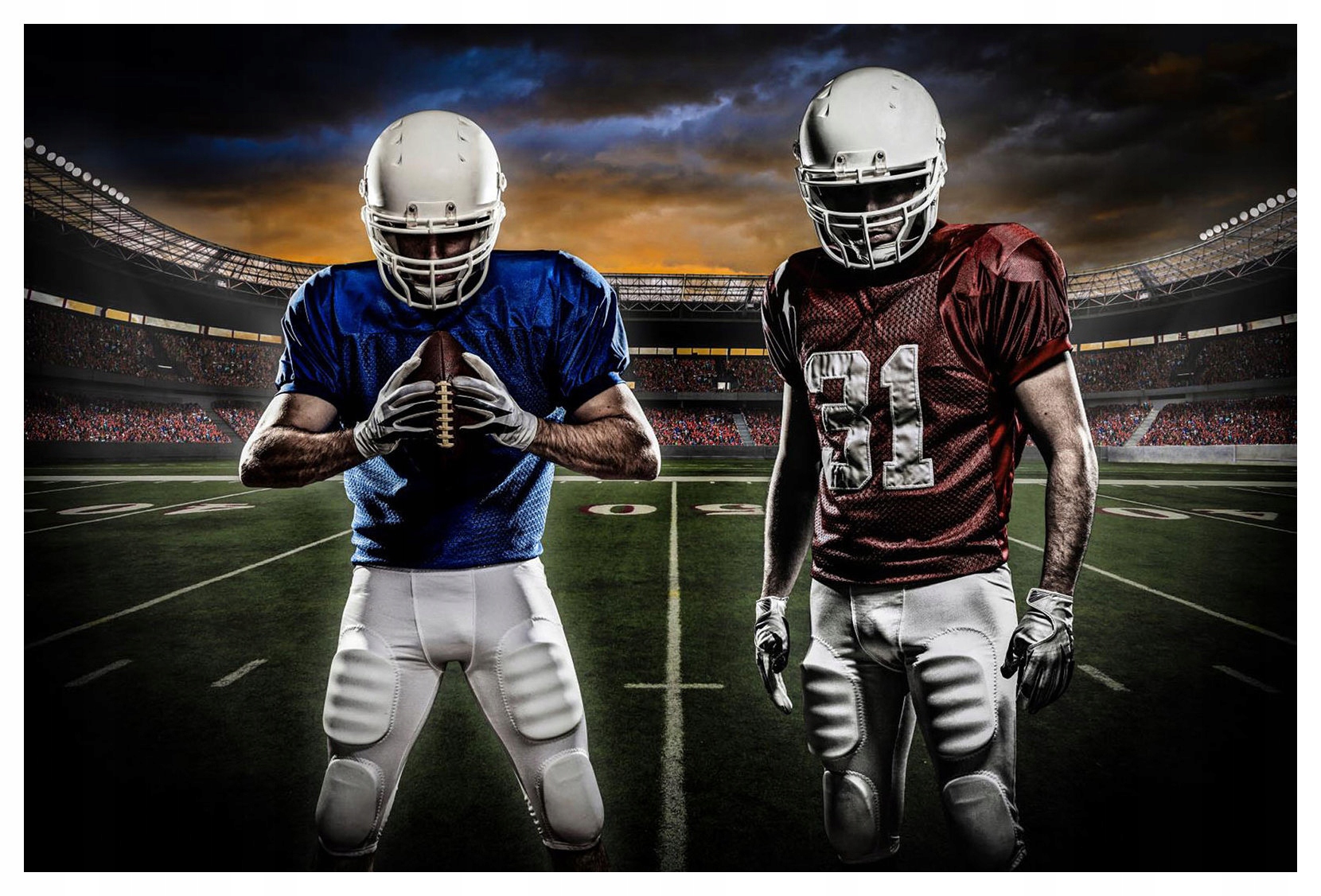 Fototapeta Americký fotbal Emoce na zdi vinylová 416x254 lepidlo