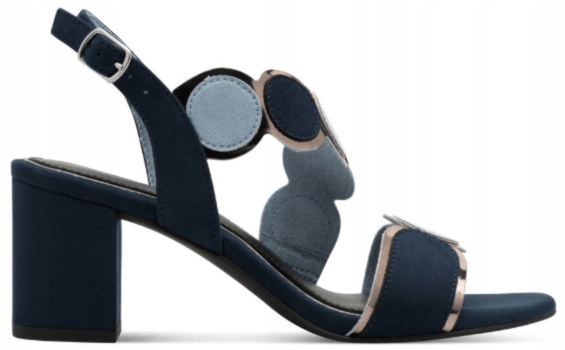 Stylové Dámské Sandály Na Podpatku, Módní A Elegantní, Marco Tozzi 38