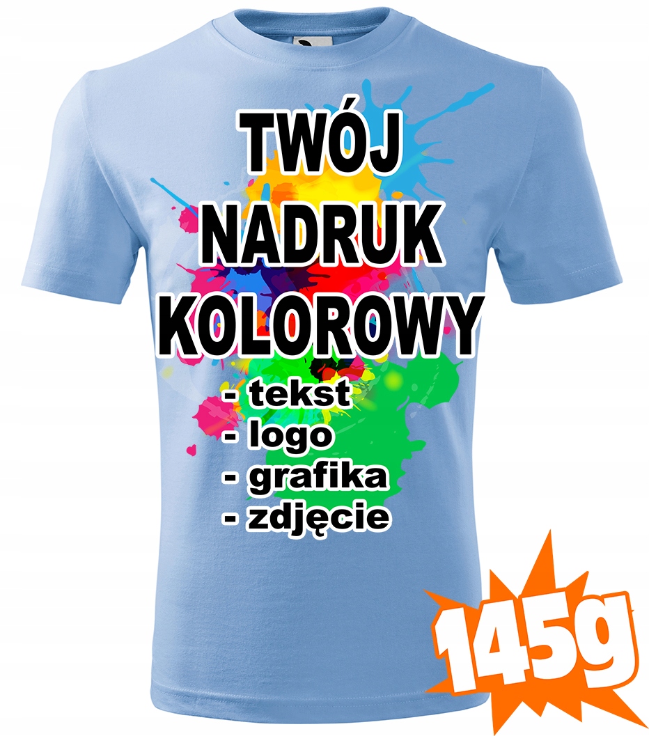 

Koszulka Z Własnym Nadrukiem męska T-shirt XL C15