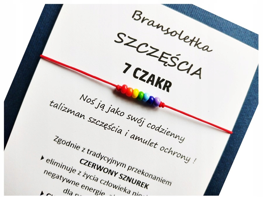 

Bransoletka Szczęścia Czakry Czerwona Nitka 120
