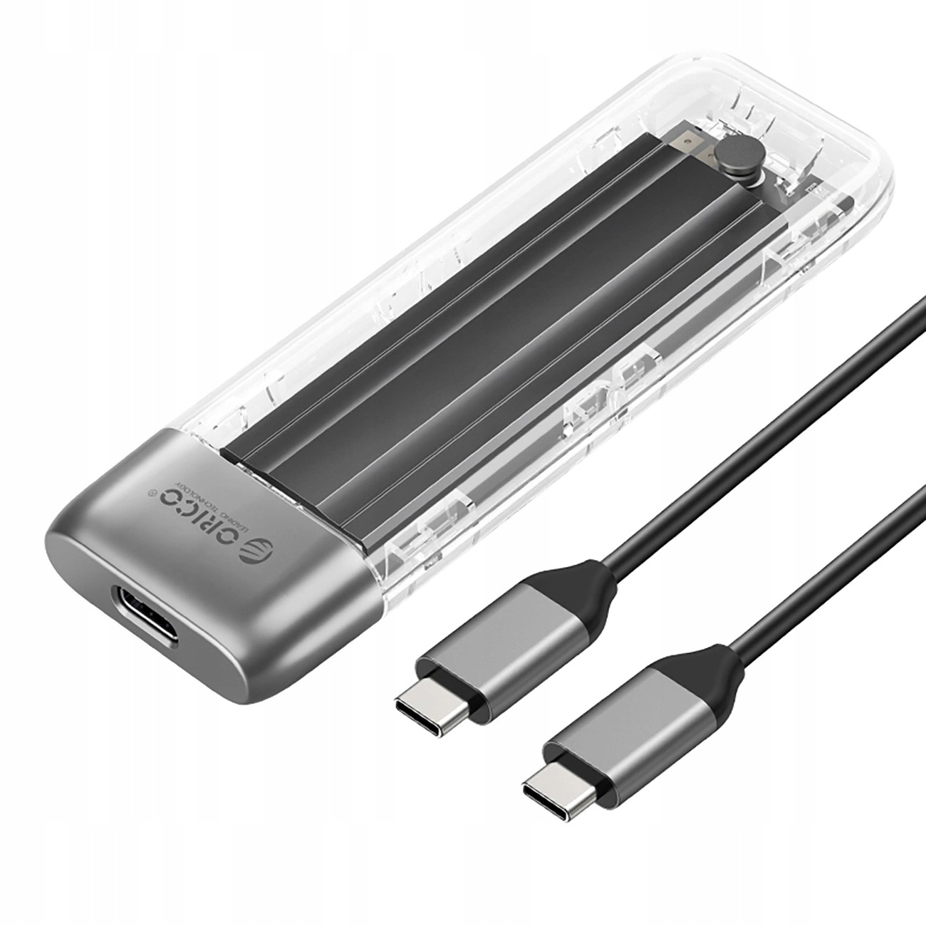 Disková kapsa Orico TXM2-C3 M.2 Nvme Usb-c 3.2 10 Gb/s šedá