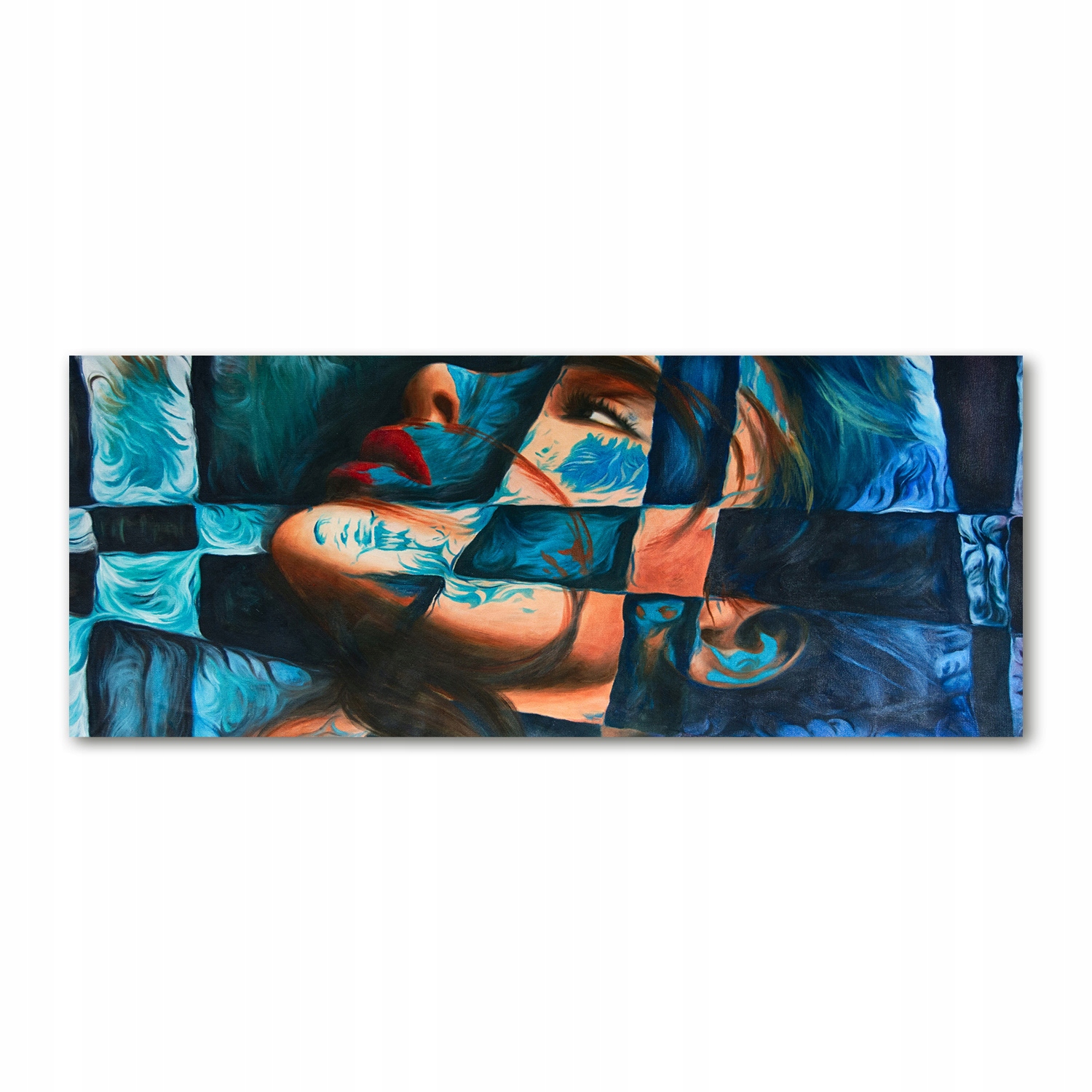 

Foto obraz szkło akryl Kobieta abstrakcja 125x50cm