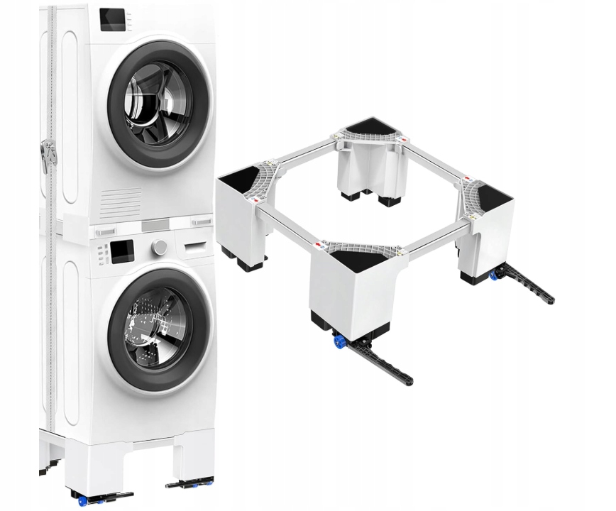 Podstawa pralki Niuxx z kółkami hamulcowymi regulowana podstawa 19,5 cm