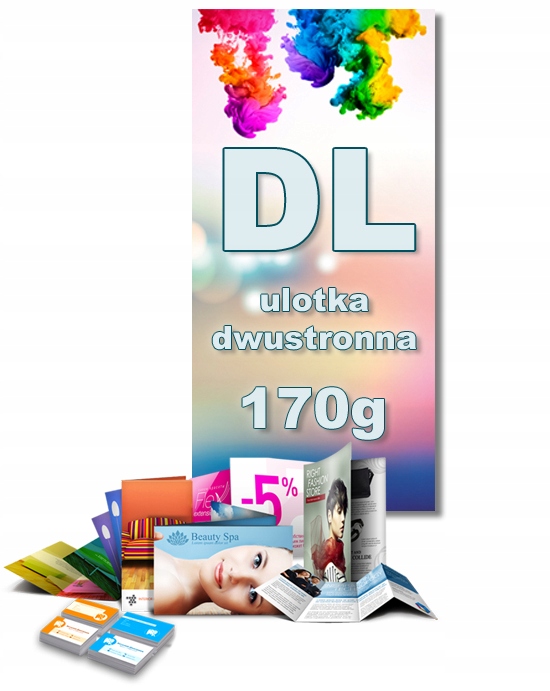 

Ulotka dwustronna DL pełen kolor 300szt.