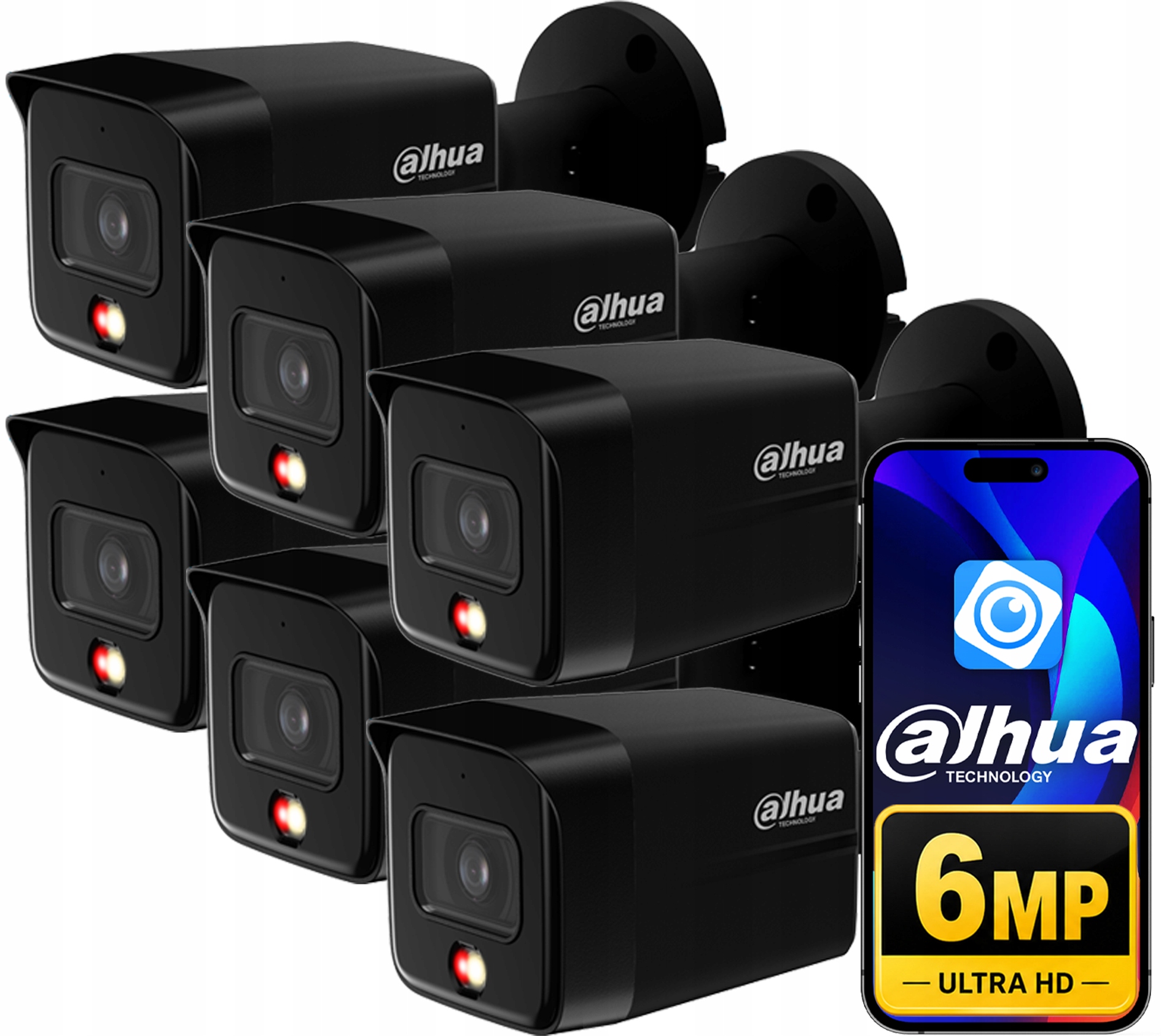 Ip kamera Dahua 6Mpx 6x IPC-HFW1639TC-A-IL Black Vonkajšia tubusová PoE