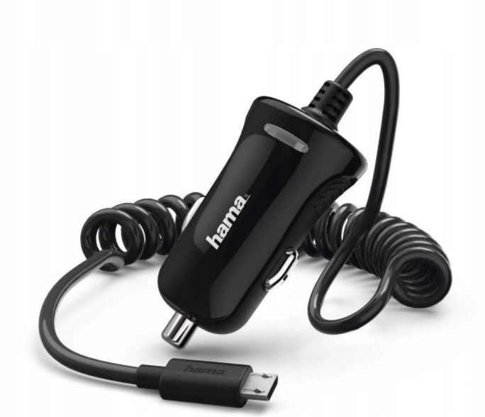 Ładowarka samochodowa microUSB typ B Hama 2400 mA