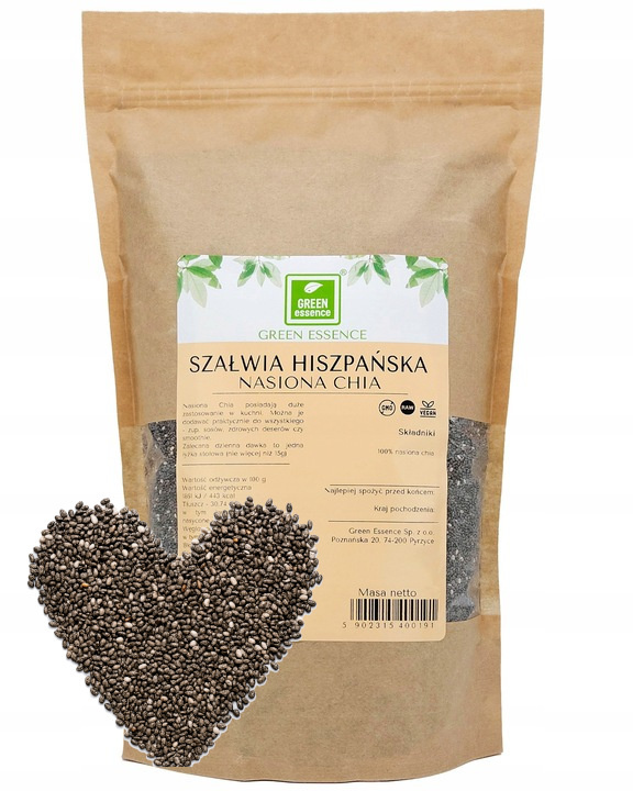 Levně Chia Semínka Šalvěj Hispánská 1 kg (1000 g) Superfood Přírodní