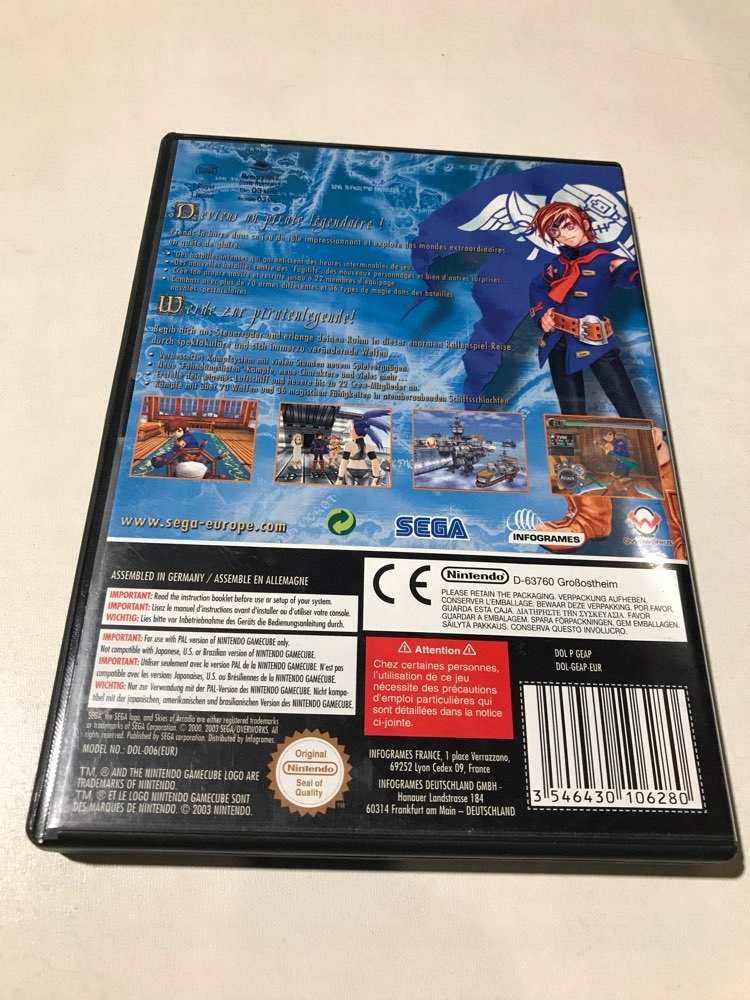 SKIES OF ARCADIA LEGENDS NINTENDO GAMECUBE EAN (GTIN) 3546430106280