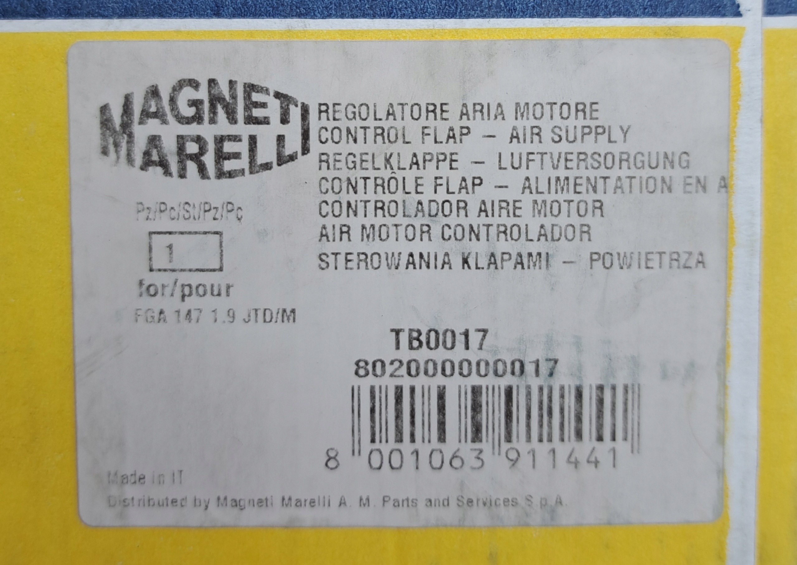 magneti marelli 802000000017 лючок , питание