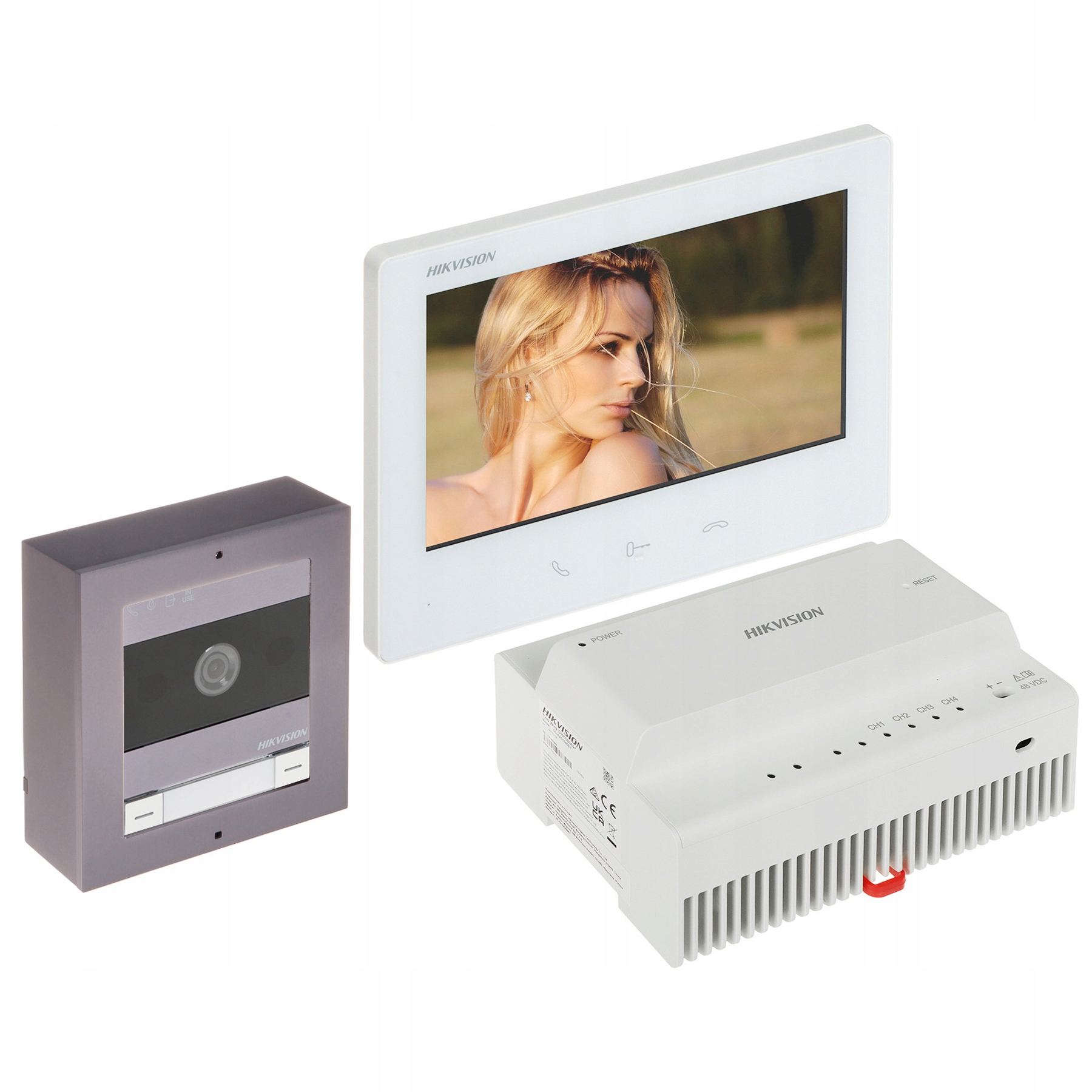 Zestaw Wideodomofonowy DS-KIS704EY/ALUMINUM Hikvision