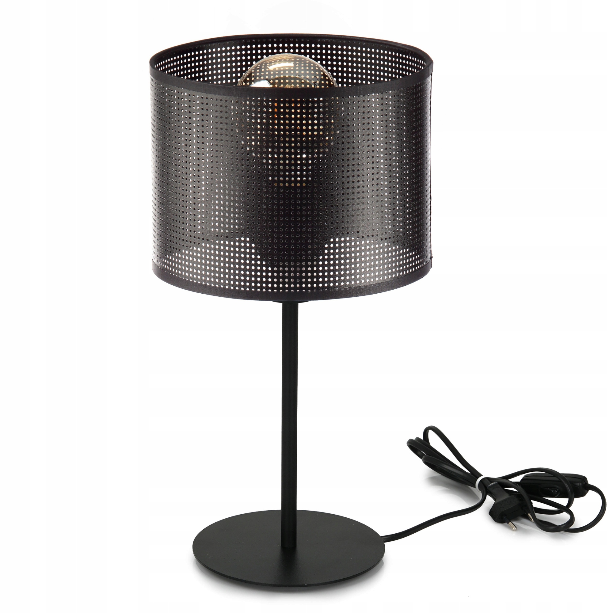 Noční Lampa Stolní Stínidlo S Dírkami Loft Led E27