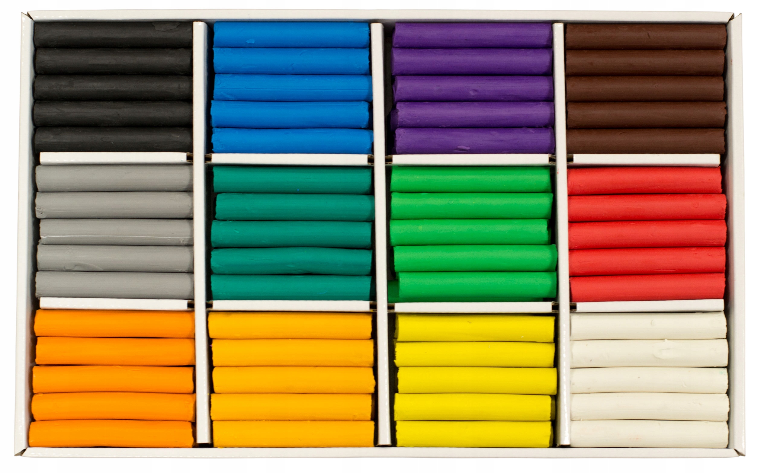 

Polska plastelina zestaw przedszkolny pudło 180szt