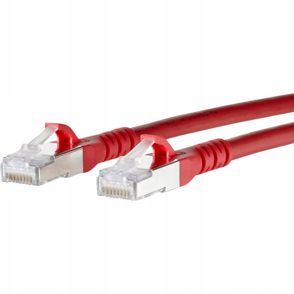 BTR NETCOM Cat6A, 1m kabel sieciowy Czerwony