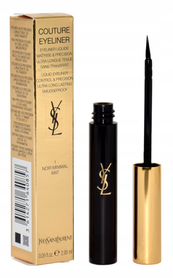 Yves Saint Laurent Couture Eyeliner 1 Deep Black, tekuté oční linky, 2,95 ml