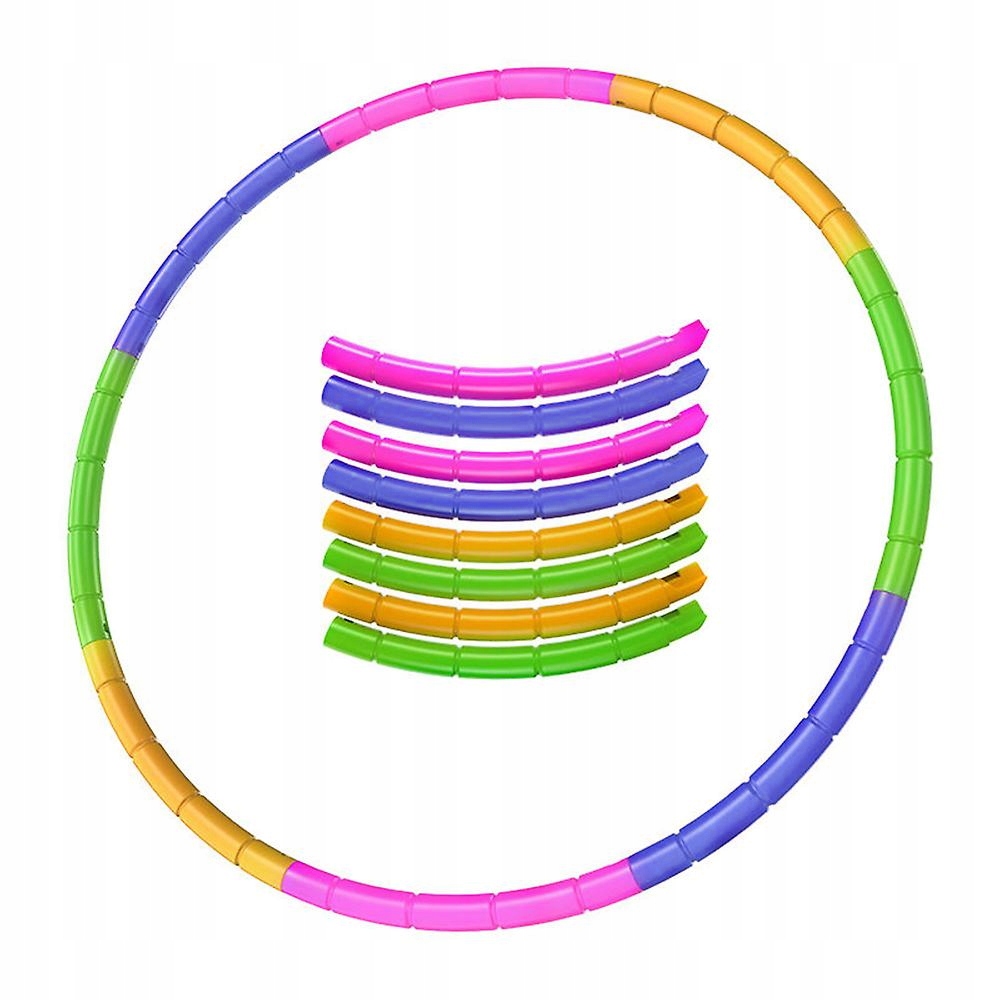 SKŁADANE HULA HOP KOLOROWE KOŁO OBRĘCZ 8 EL 77 CM Kod producenta 168741