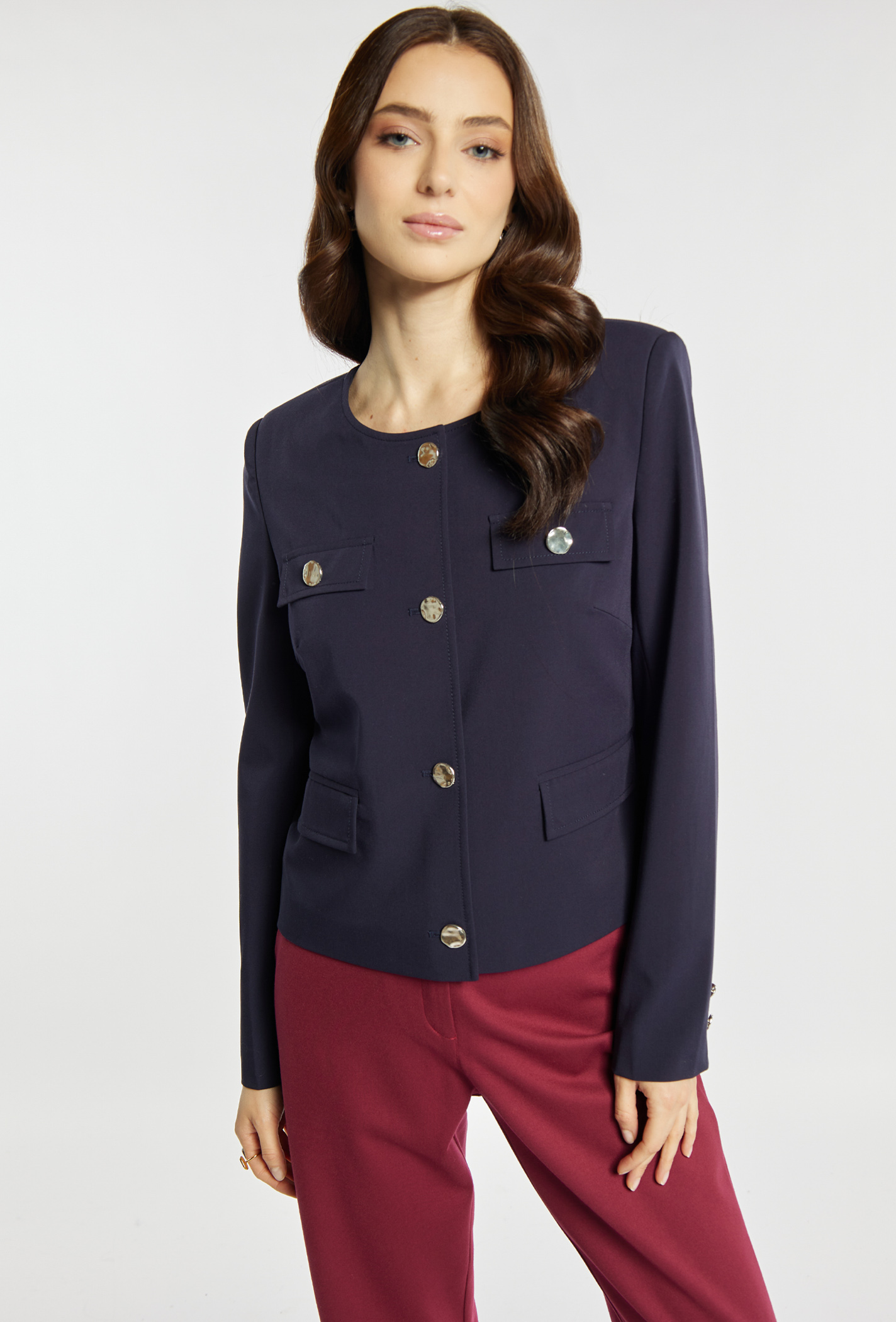 Monnari Klasyczny żakiet damski 42