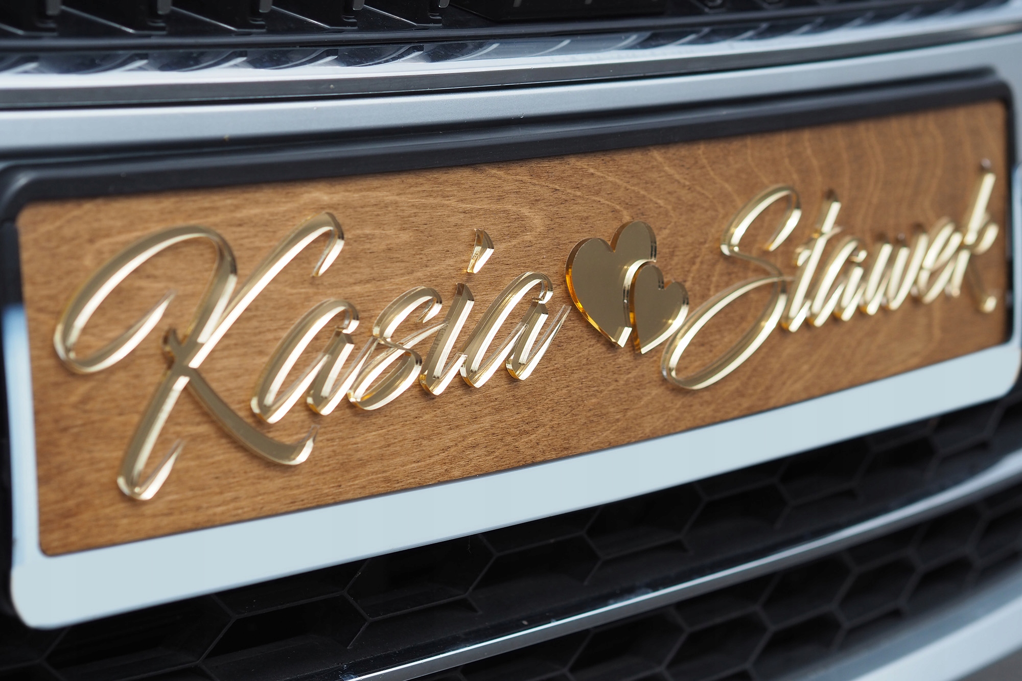 RUSTYKALNE Tablice Ślubne do ramek rejestracyjnych Rodzaj tablice