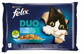 Karma Kot Felix Fantastic Duo Rybne Smaki 4*85 g Nestle zestaw 12 szt