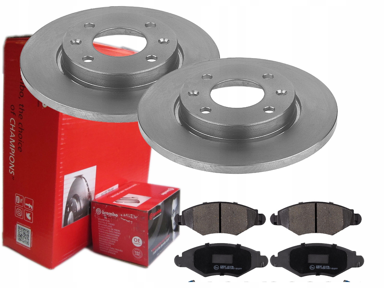 ДИСКИ КОЛОДКИ BREMBO ПЕРЕДНЯ XSARA PEUGEOT 206