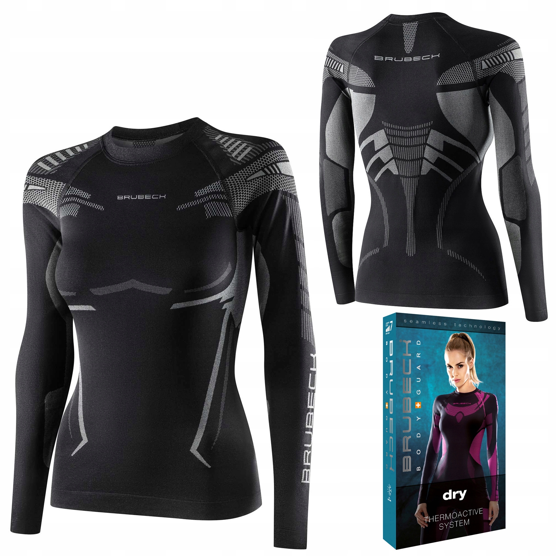 Koszulka Termoaktywna Długi Rękaw Brubeck Dry Damska Thermo S