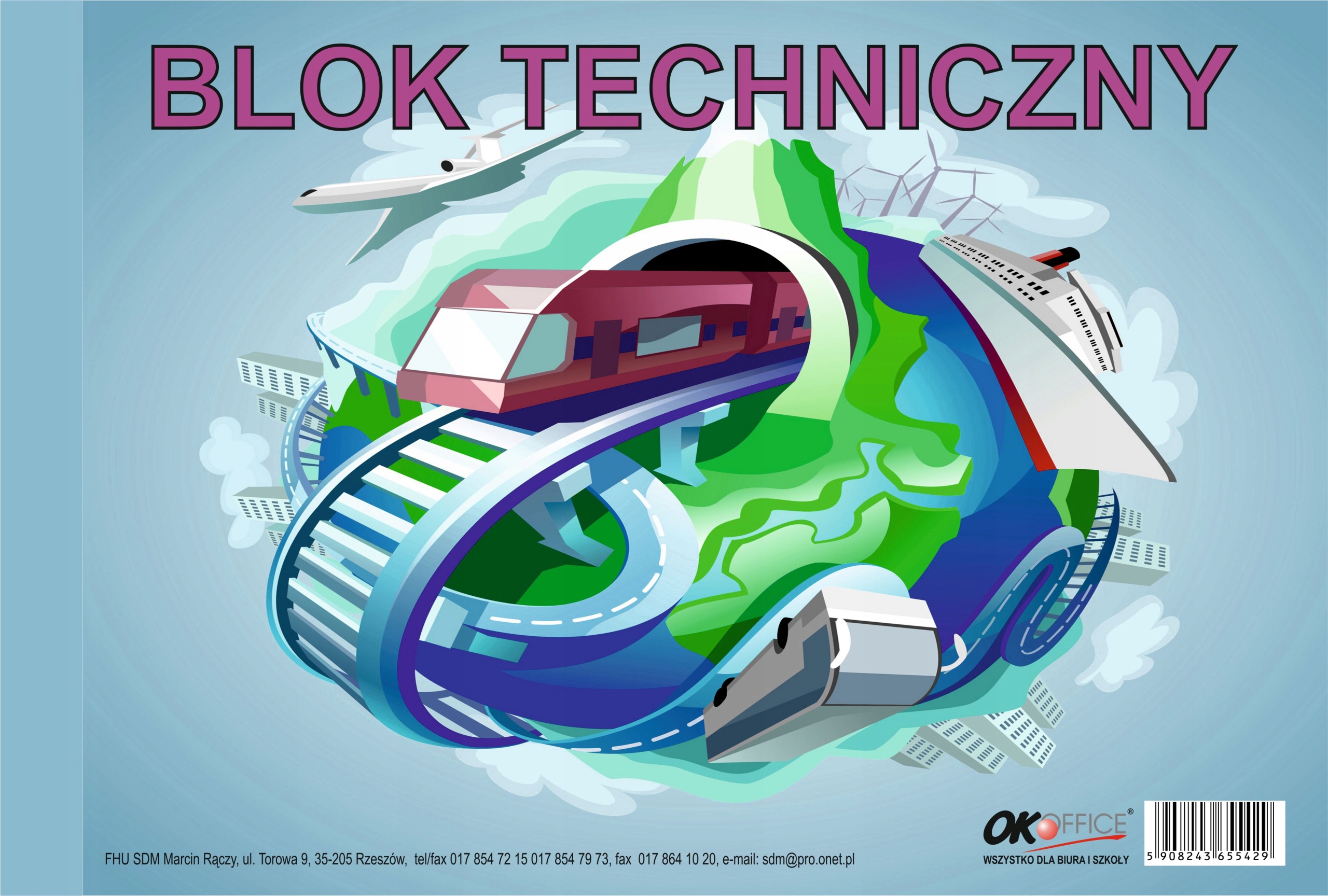

Blok Techniczny A4 Biały