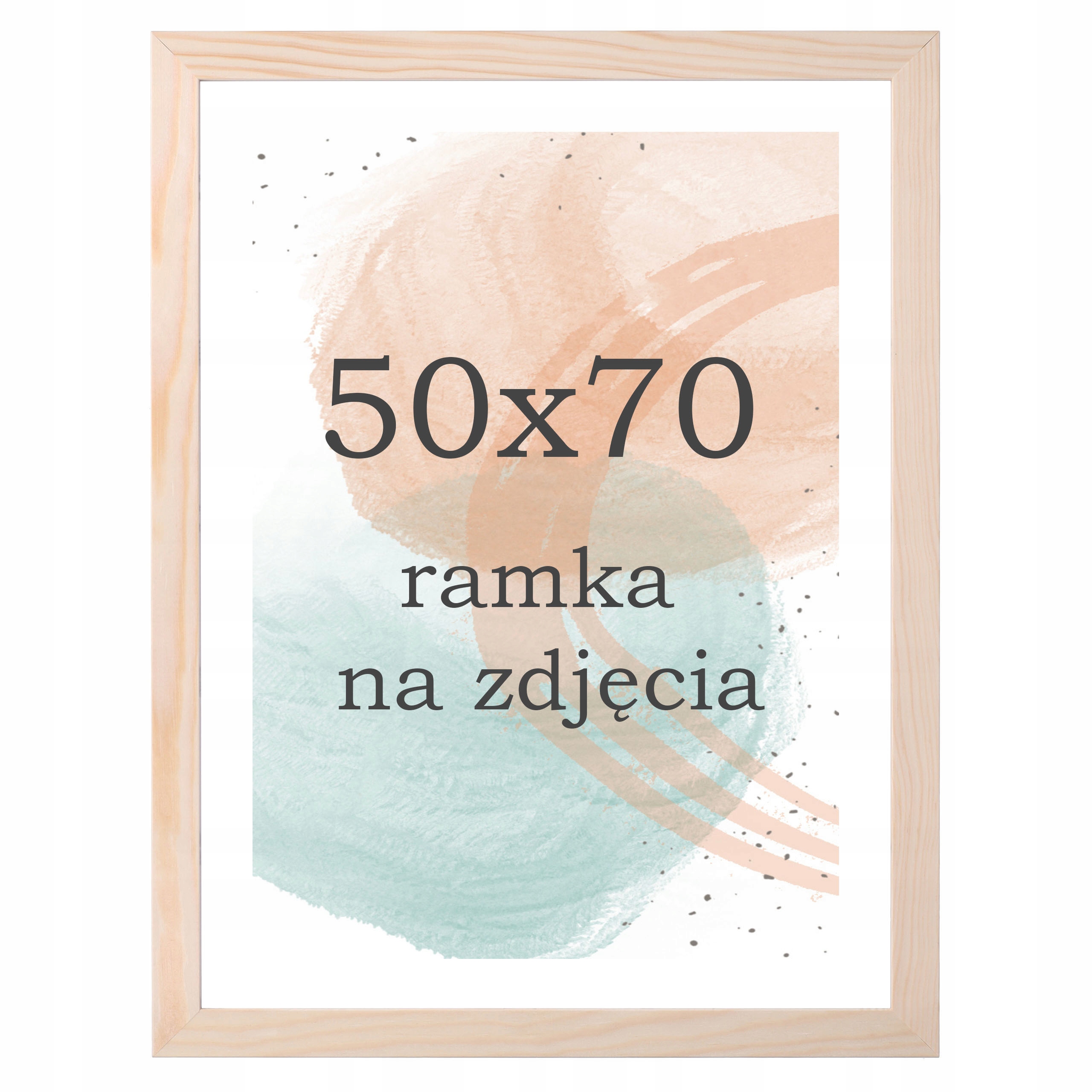 

Ramka 50x70 drewniana sosnowa ramki na zdjęcia B2