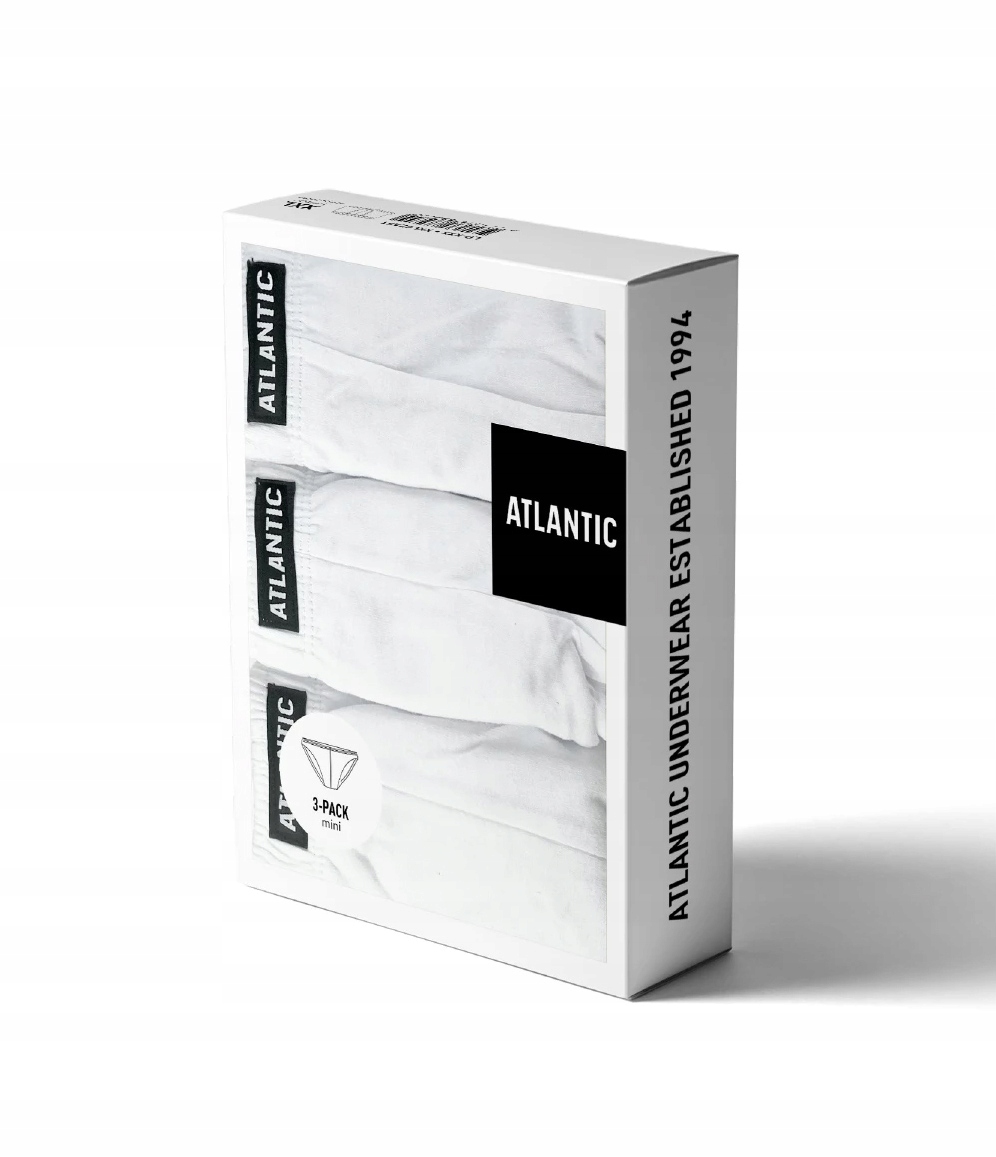 Slipy męskie 3 PARY mini ATLANTIC 3BMP-230 - M Model 3BMP-230