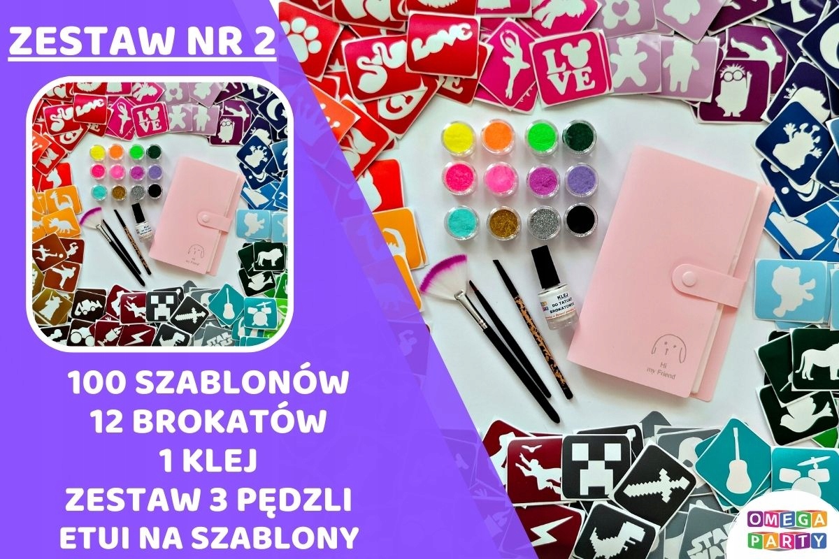 Brokátové tetování sada 2 ks