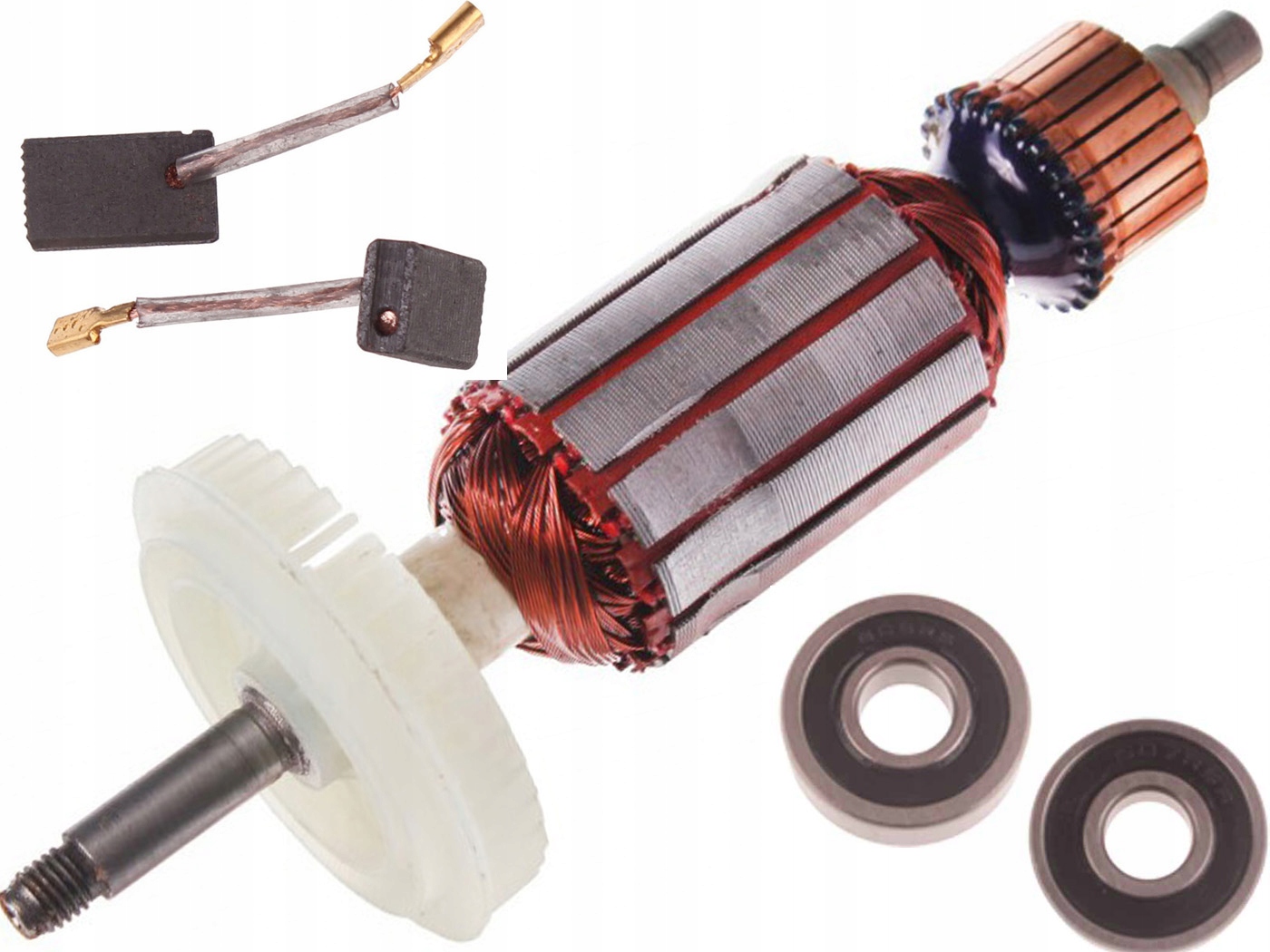 Wirnik do szlifierki Bosch GWS10-125C Ce PWS10-125 GWS1000 szczotki łożyska