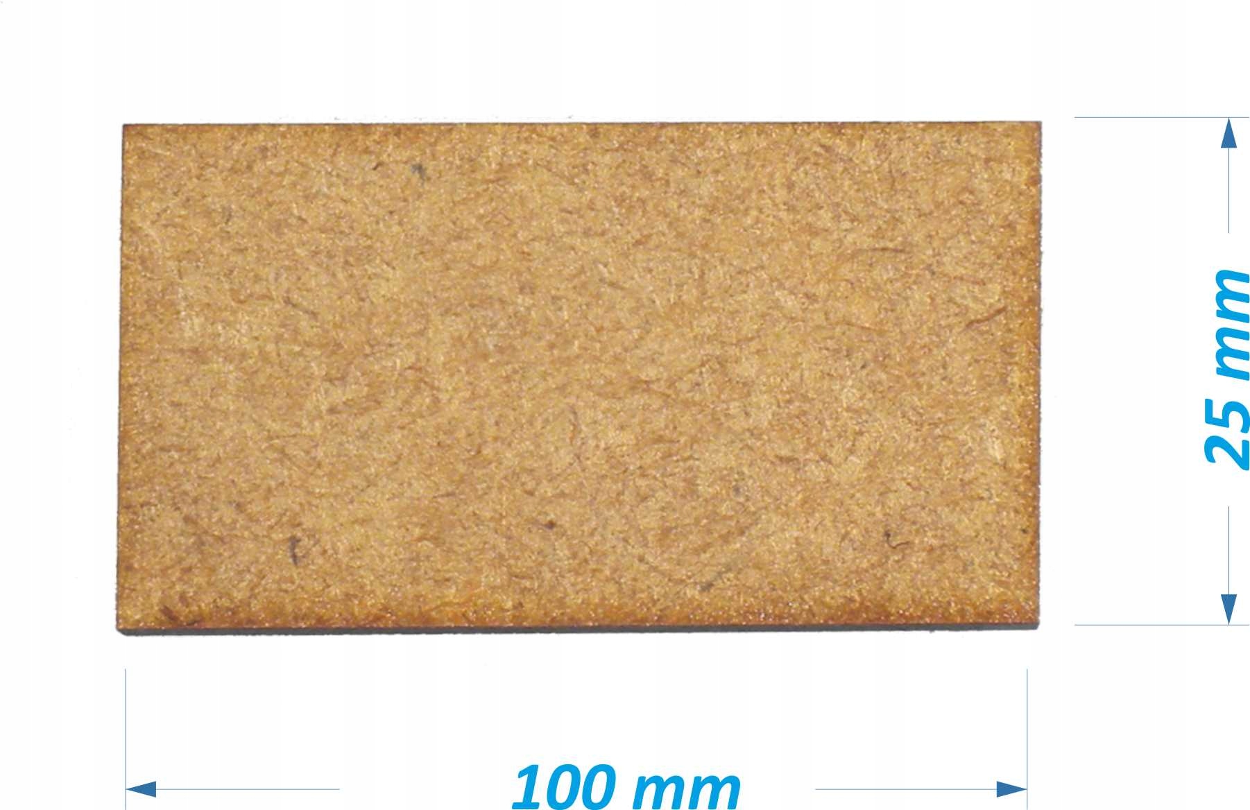Mdf/hdf Bases 100x25 mm Podstawki pod figurki 10 szt. 3mm