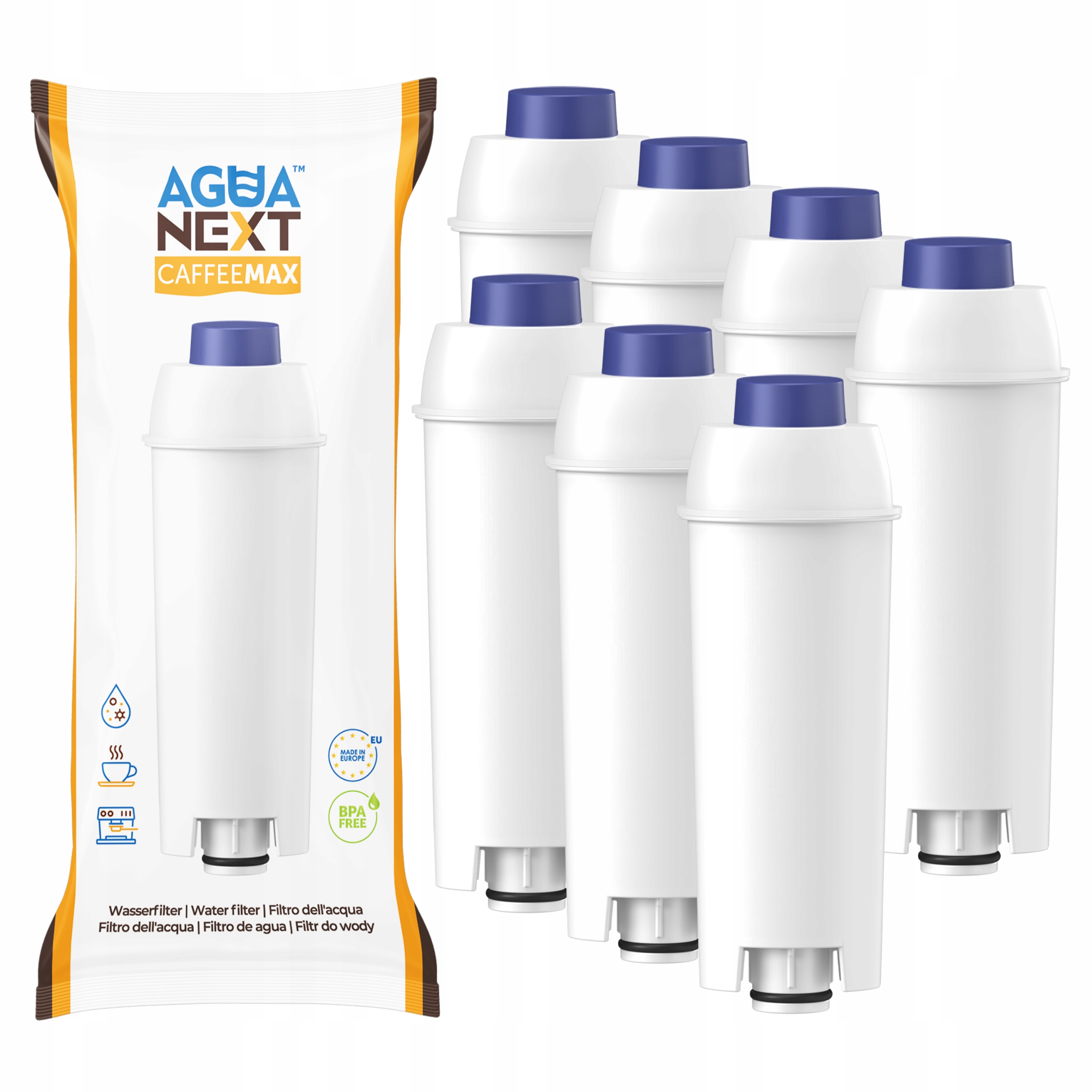 Wkład filtrujący Agua Next CaffeeMax do ekspresu Delonghi 7 szt.