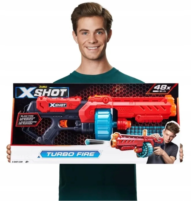 

Potężny Karabin Na Strzałki X-shot Turbo Fire 48