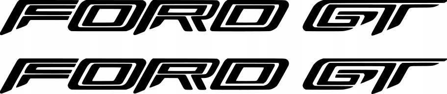 

Naklejka na samochód auto, Ford Gt drzwi logo 30cm