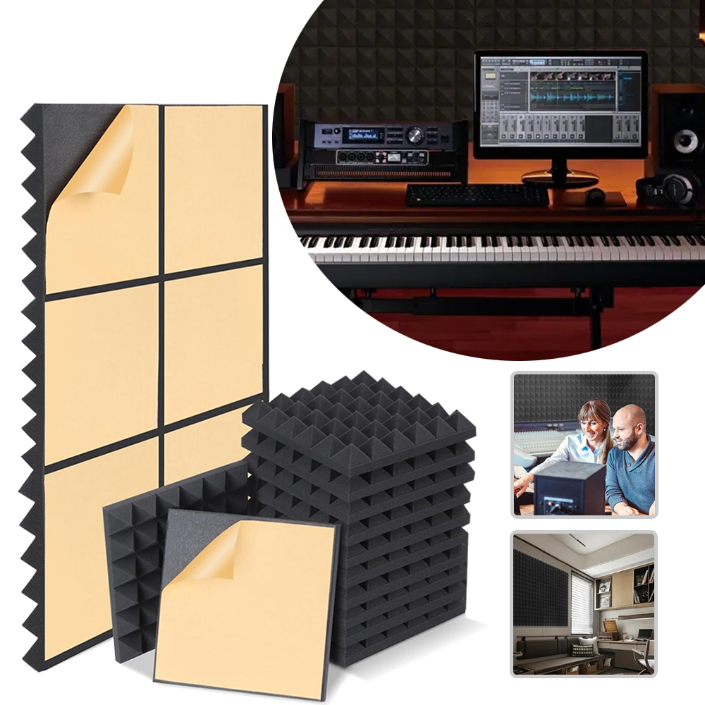 Samolepicí Akustické Panely, Akustická Pěna 30X30X5 CM Pro Studio