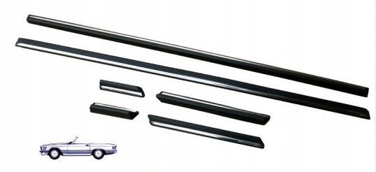 Libo107 - Боковые молдинги в сборе Mercedes 107 SL новые