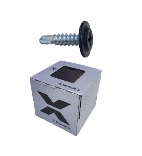 

Wkręty Etanco 4,2x16 mm 250 sztuk Ral 9005 Pchełki