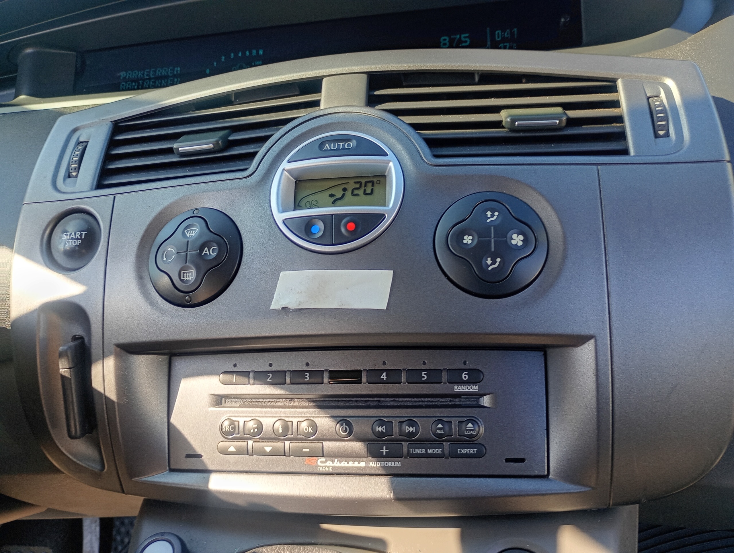 grid air conditioning devices air central Z frame Renault Scenic 2 II 03-09