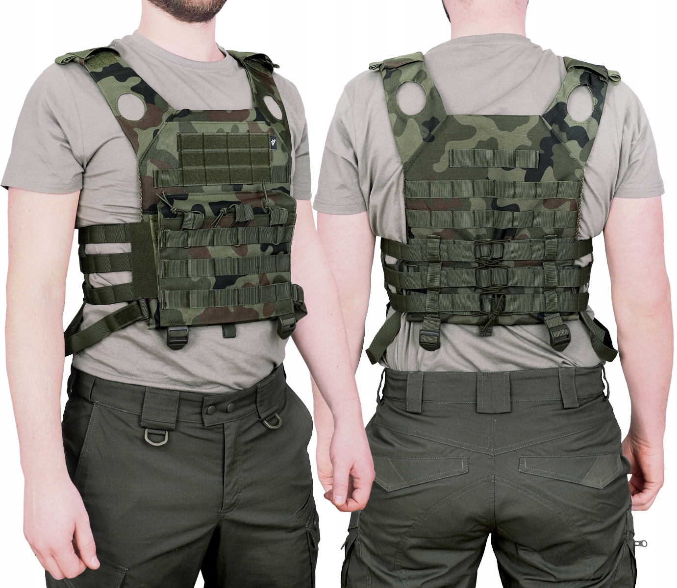 Vojenská Taktická Vesta typu Jump Dominator Molle Maskáčový Camo vz.93