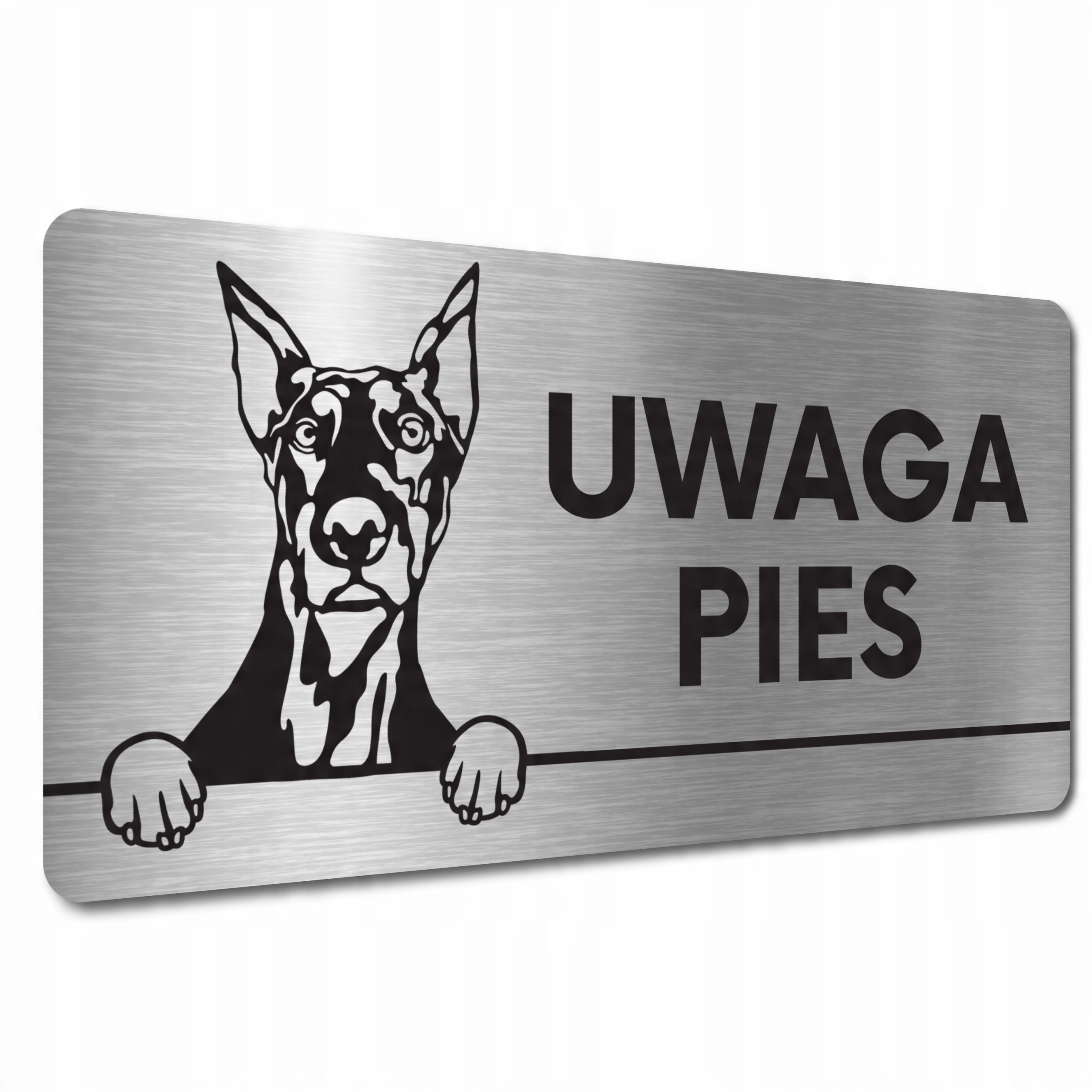 

Tabliczka Uwaga Zły Pies Doberman Groźny Pies