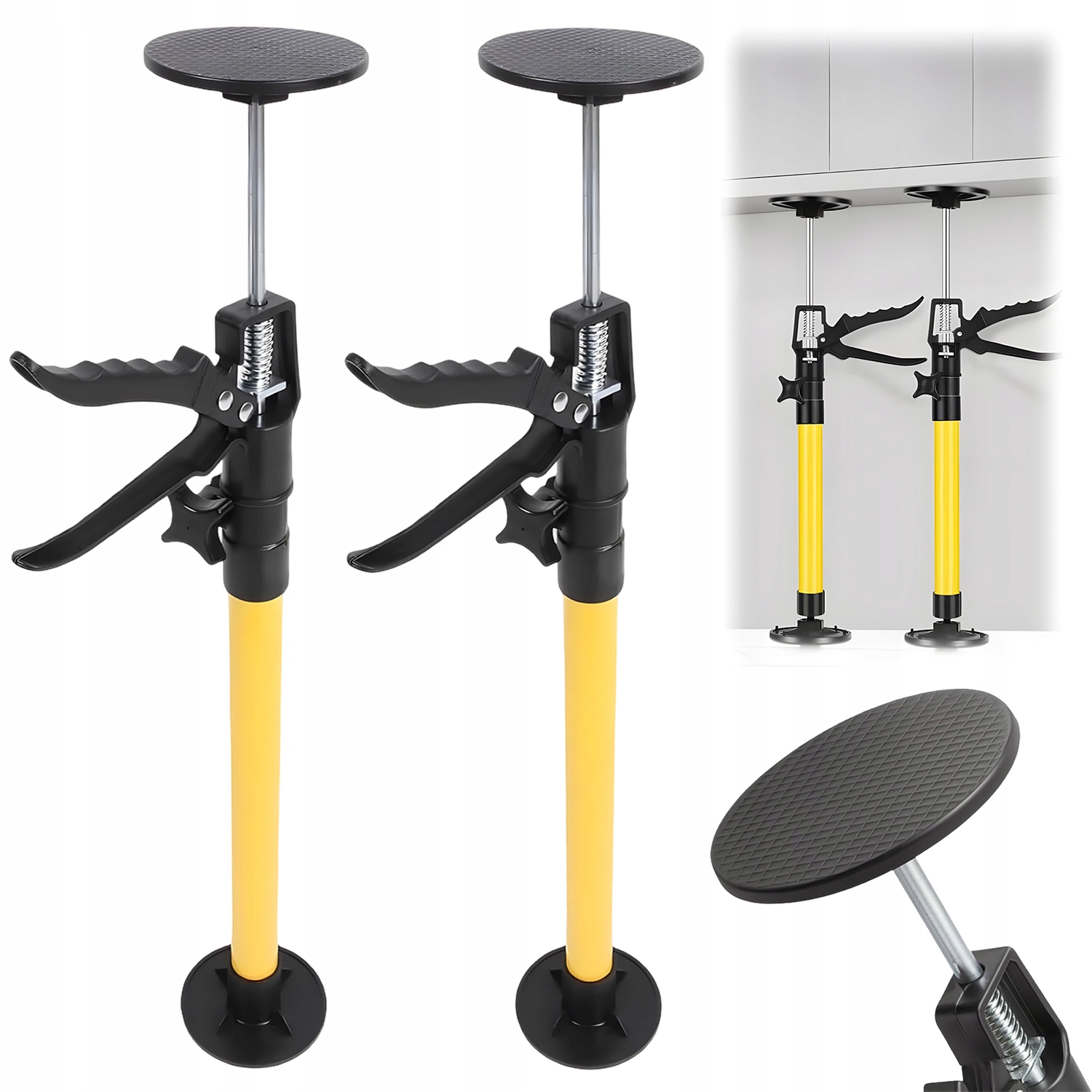 Teleskopické Montážní Podpěry 2 Kusy Nastavitelné 115-290 CM 50 Kg