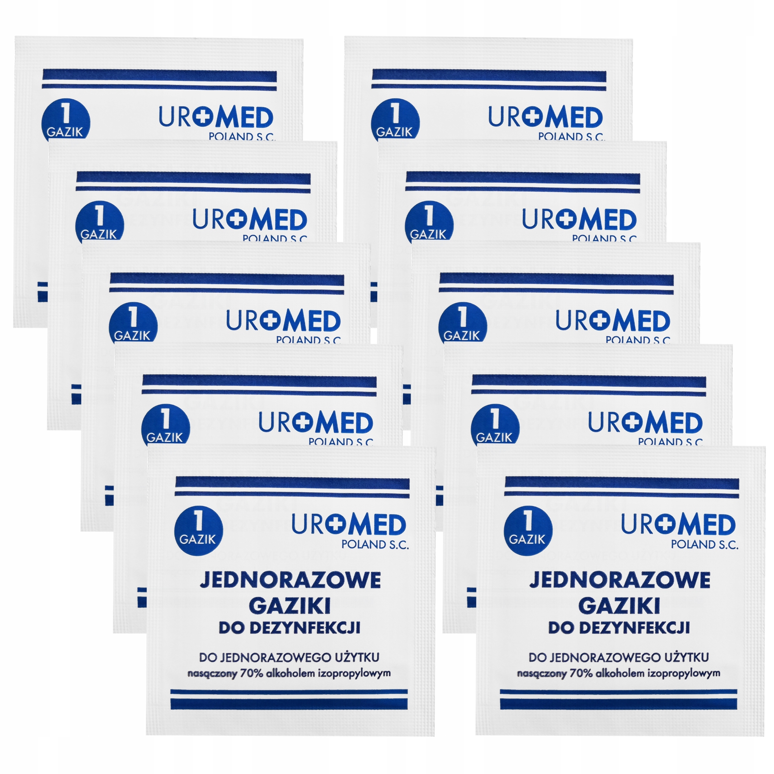 GAZIKI nasączone ALKOHOLEM do PĘPUSZKA pępka 10szt Kod producenta Gaziki