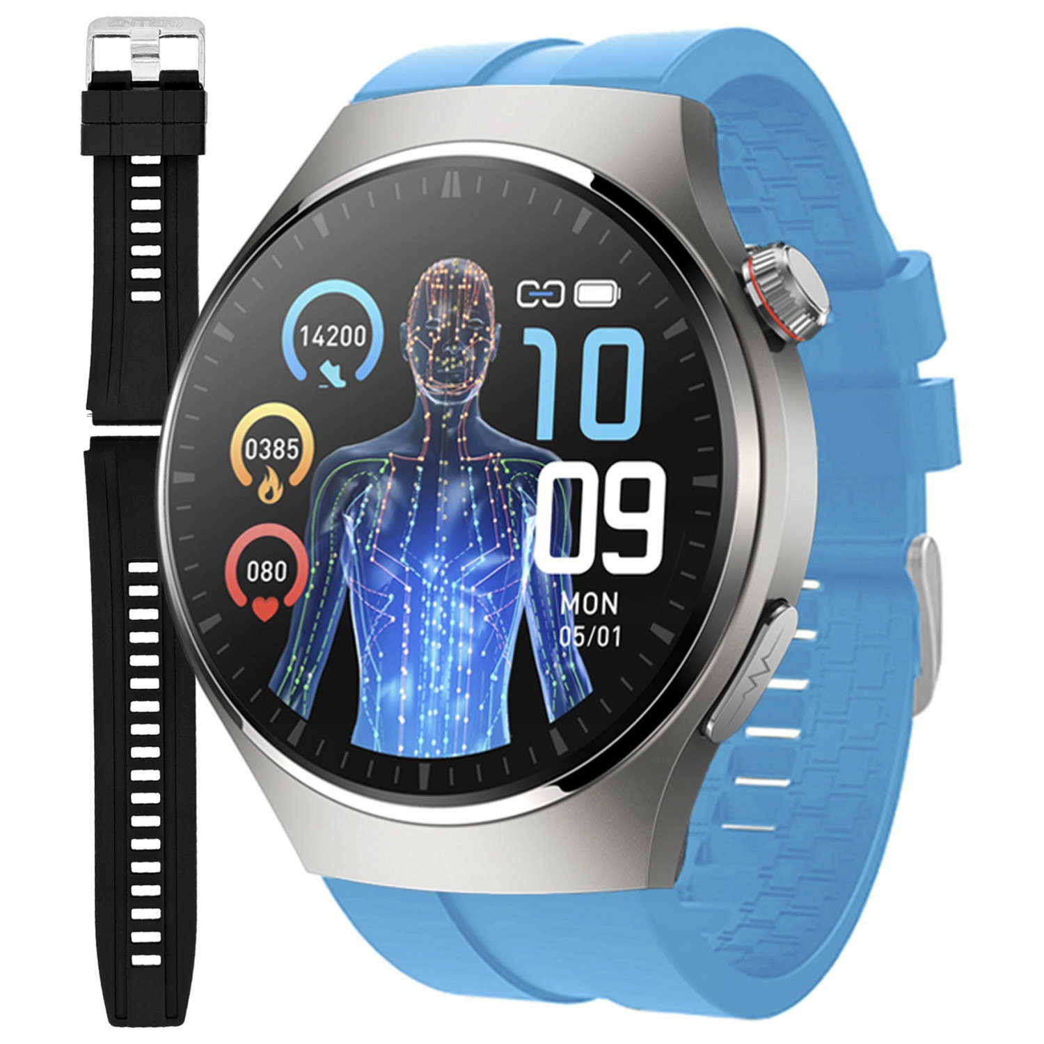 Chytré Hodinky Pánské Hodinky Enter Ekg Měření Cukru Puls Tlak Hovoru Pl