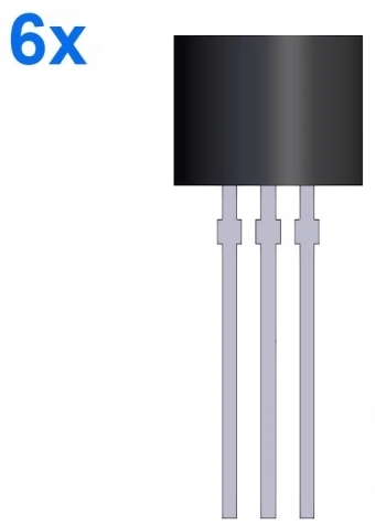 

6 x Tranzystor C1815 2SC1815 TO-92
