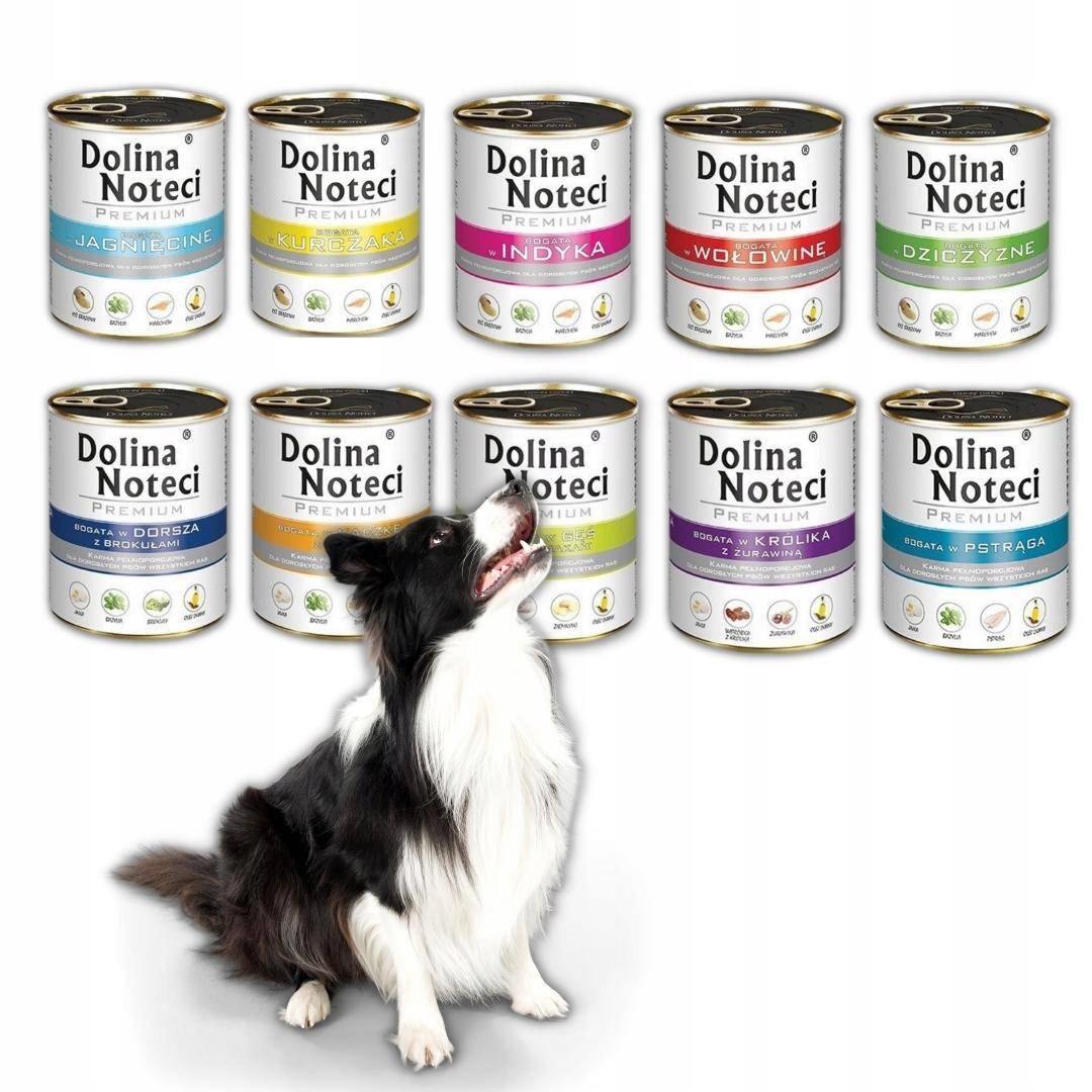 Dolina Noteci Premium Vlhké Krmivo pro psy Plechovka Mix Chutí 10x800 g
