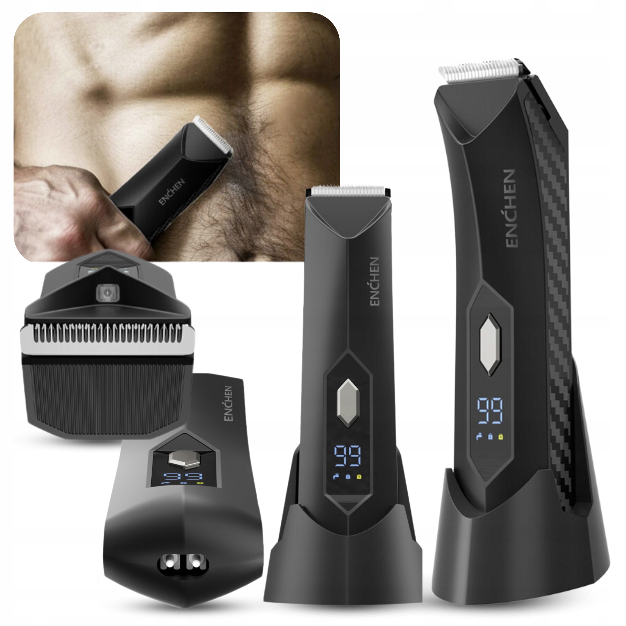 Holicí Strojek Enchen Spark 2 pro holení vousů a podpaží těla